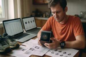 Montre connectée pour course à pied avec GPS et cardio, suivi d'activité en temps réel, distance, rythme et notifications smartphone