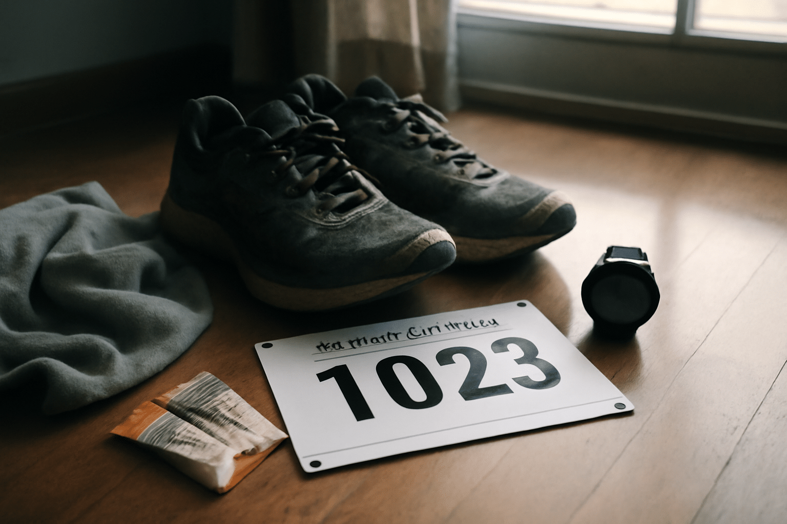 Groupe de runners en séance d'endurance et étirements, conseils nutrition et récupération pour bien préparer un marathon