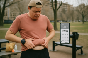 Femme courant dans un parc au lever du soleil pour courir pour perdre du ventre : running et cardio pour affiner la taille
