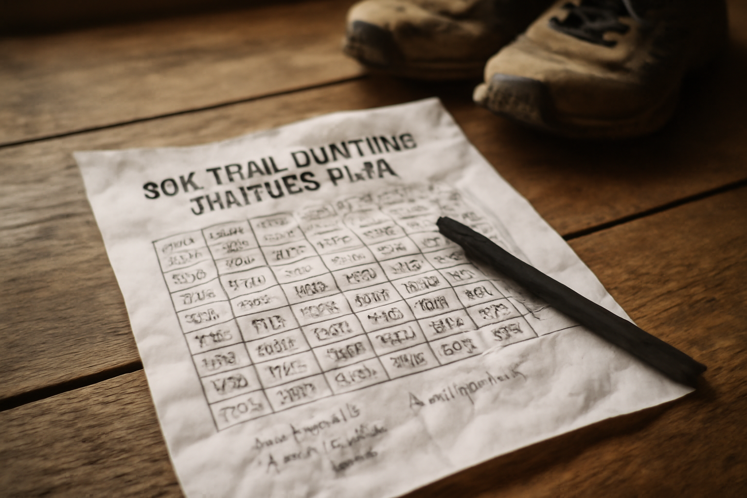 Plan d'entraînement 30 km trail - séance longue, côtes, renforcement musculaire et récupérations