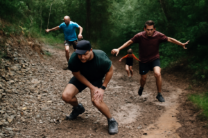 Technique de descente en trail : position basse, regard en avant, pas courts et contrôle des appuis pour descendre vite et en sécurité